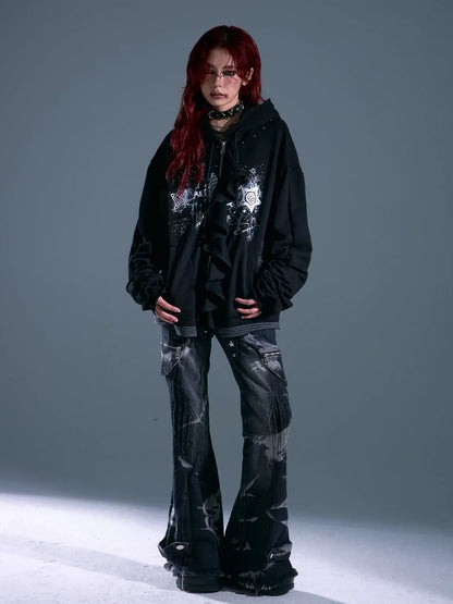 Whisper Of Rust Linen Punk Hoodie