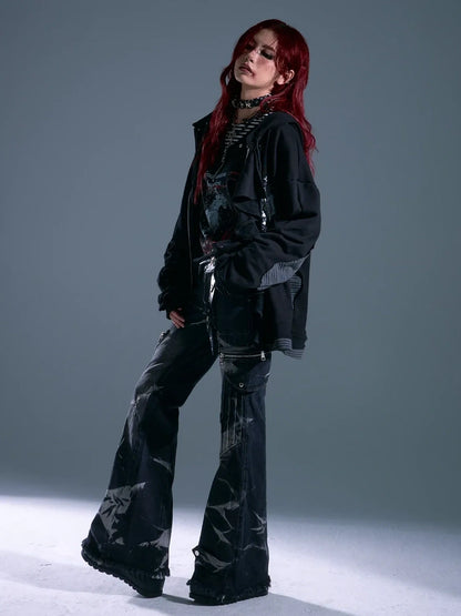 Whisper Of Rust Linen Punk Hoodie