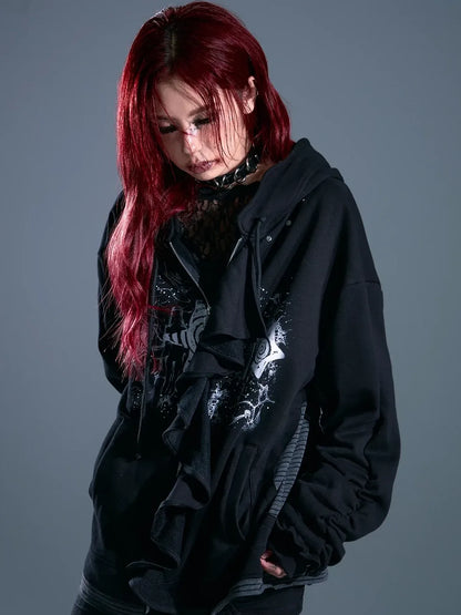 Whisper Of Rust Linen Punk Hoodie