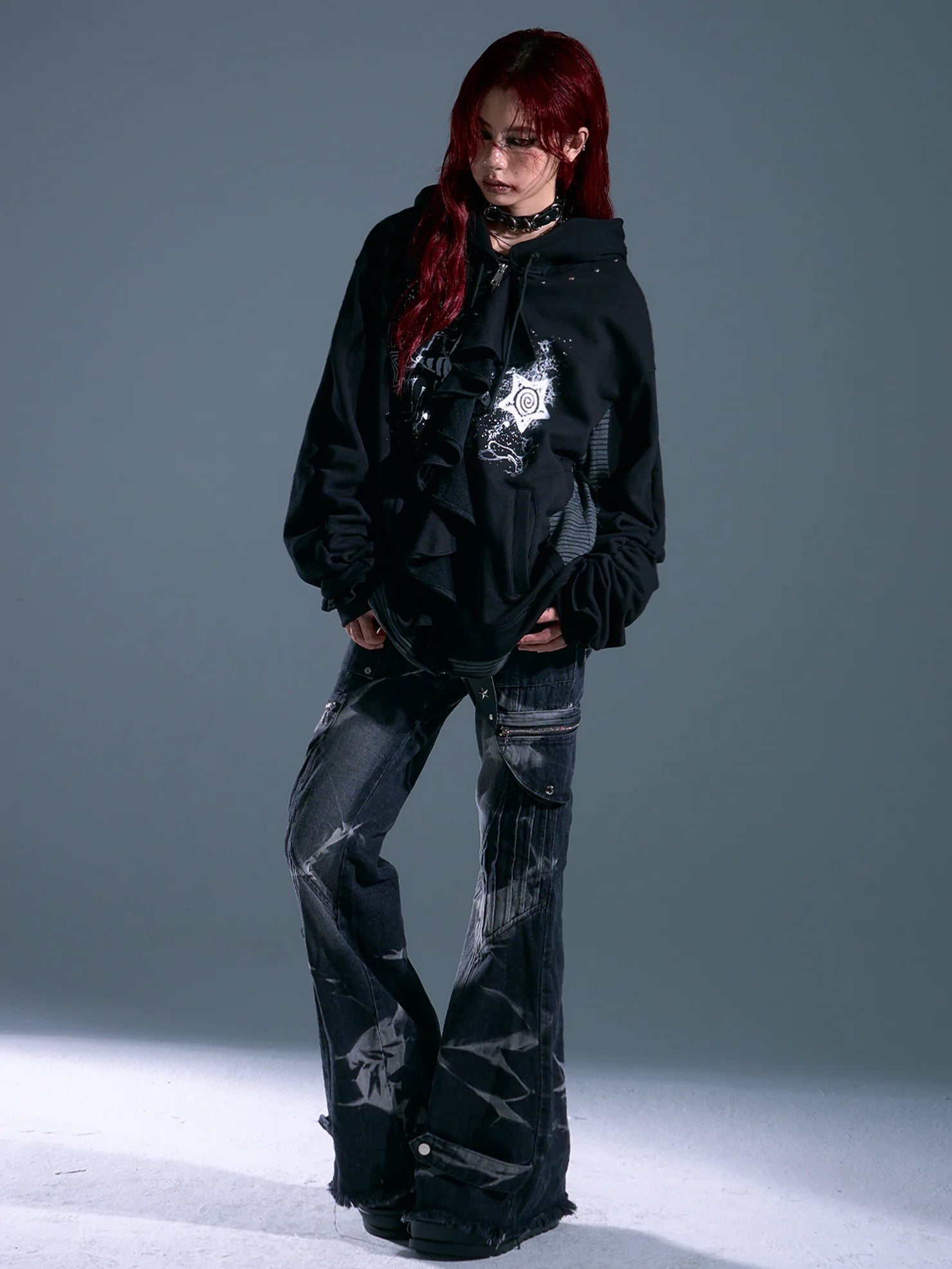 Whisper Of Rust Linen Punk Hoodie