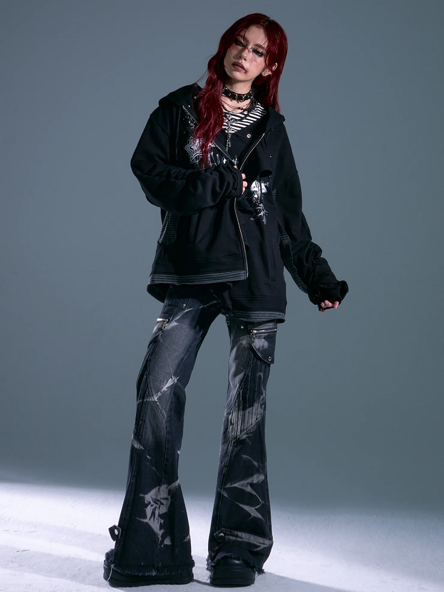 Whisper Of Rust Linen Punk Hoodie