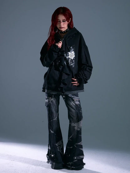 Whisper Of Rust Linen Punk Hoodie