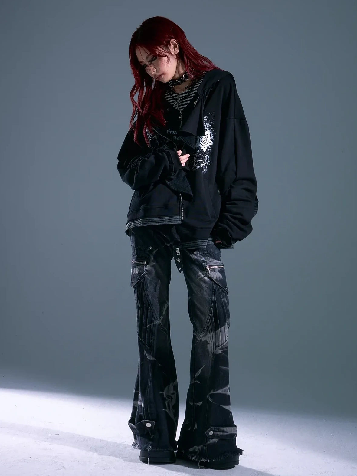 Whisper Of Rust Linen Punk Hoodie