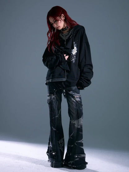 Whisper Of Rust Linen Punk Hoodie