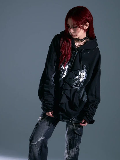 Whisper Of Rust Linen Punk Hoodie