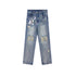 Achihara Vintage Rabbit Chain Denim Pants