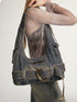 2th Desire Y2K Vintage Denim Crossbody Bag