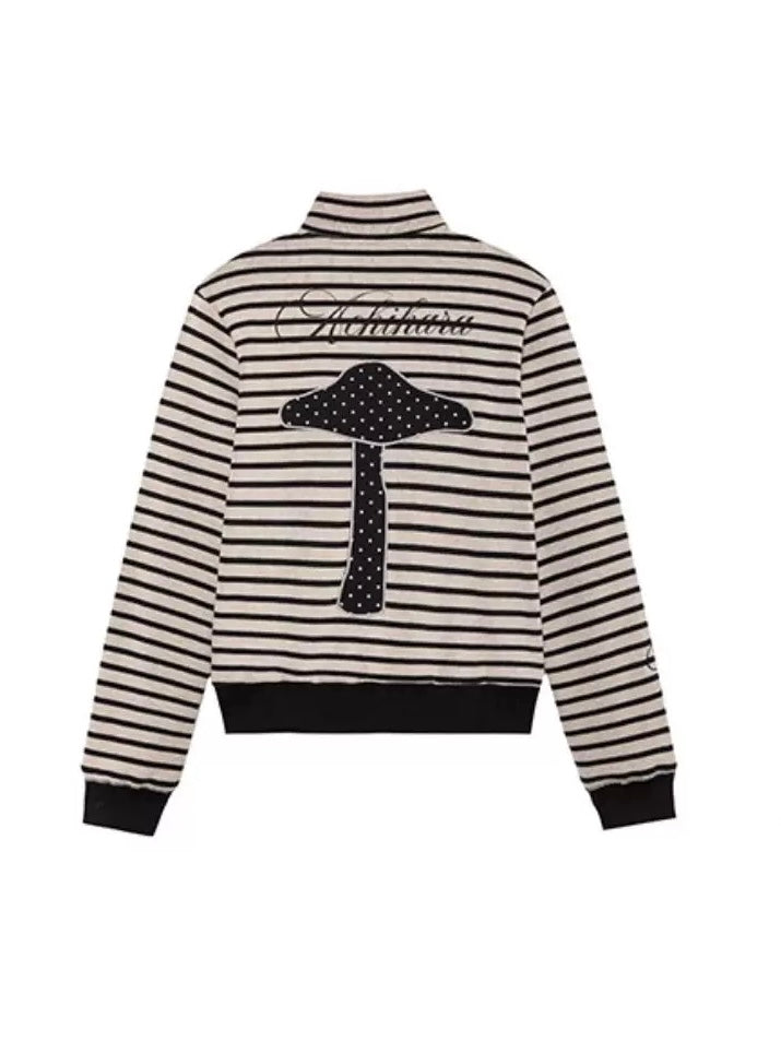 Striped Mushroom Sweatshirt