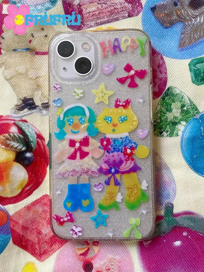 Funny Fruit Comic Dual Layer I Phone Case For Kids