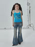 Achihara Sparkly Disco Summer Sleeveless T-Shirt & Vest
