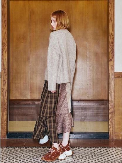 Future Kitten Holographic Beaded Knit Sweater