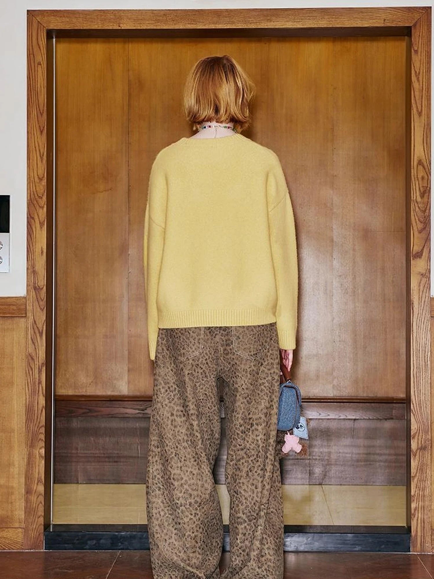 Future Kitten Holographic Beaded Knit Sweater