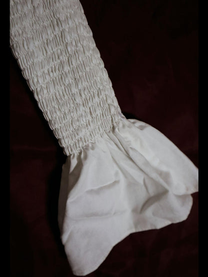WSW WUSHENWU Gothic Lolita Puff Sleeve Vest With Belt