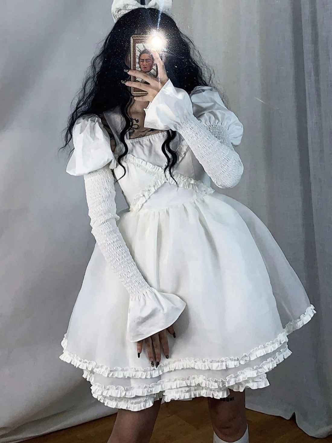Gothic Lolita Puff Sleeve Vest With Belt