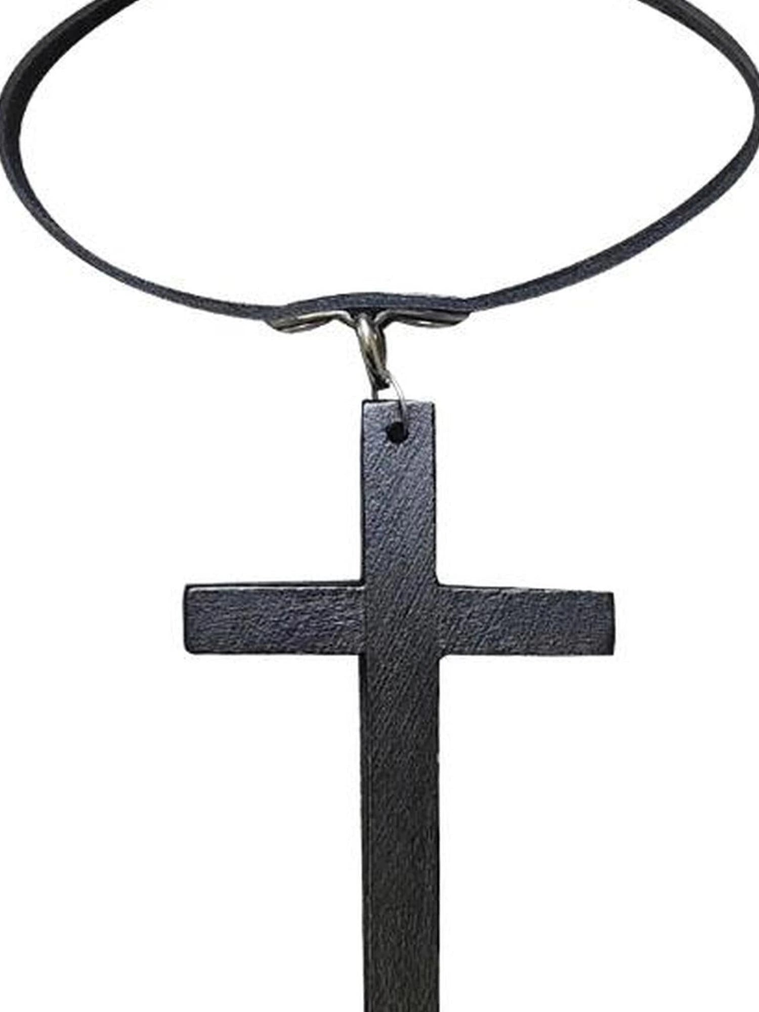 Gothic Punk Cross Necklace Dark Unisex Statement Piece
