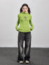 Achihara Hooded Star Print Thermal Long Sleeve T Shirt