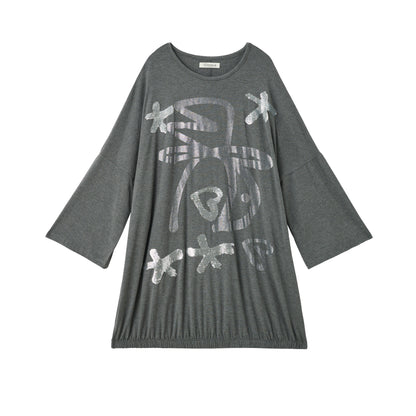 Achihara Dancing Bobo Monster Glitter Loose Tee