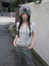 Updateang project Floral Lace Trim Tee Lightweight Summer Top