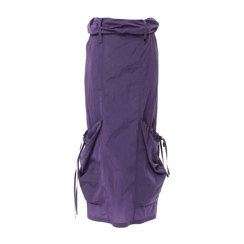 YOSHUYUKI Straight Leg Utility Skirt With Side Pockets
