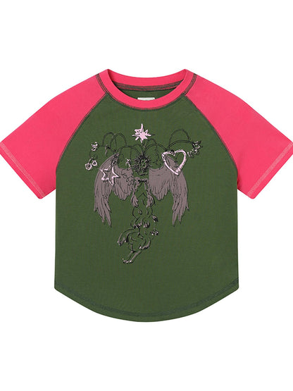 Achihara Icarus Sleeve Tee Sun Sea Colorblock