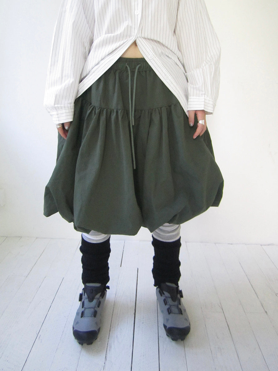 Vintage Puffrock mit Schleife in der Taille 