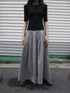 ang project Wide Leg Cropped Pants with Elastic Waist and Pleated Detail