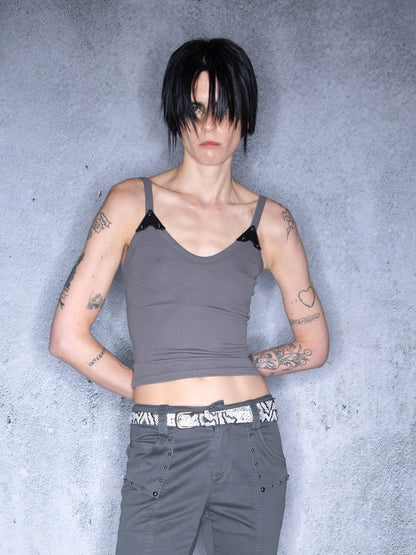 Ember Glow Dawn Multi Color Patchwork Slip Top