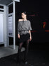 UpdateNN NORTH NODE Distressed Waist Defining Zipper Tee