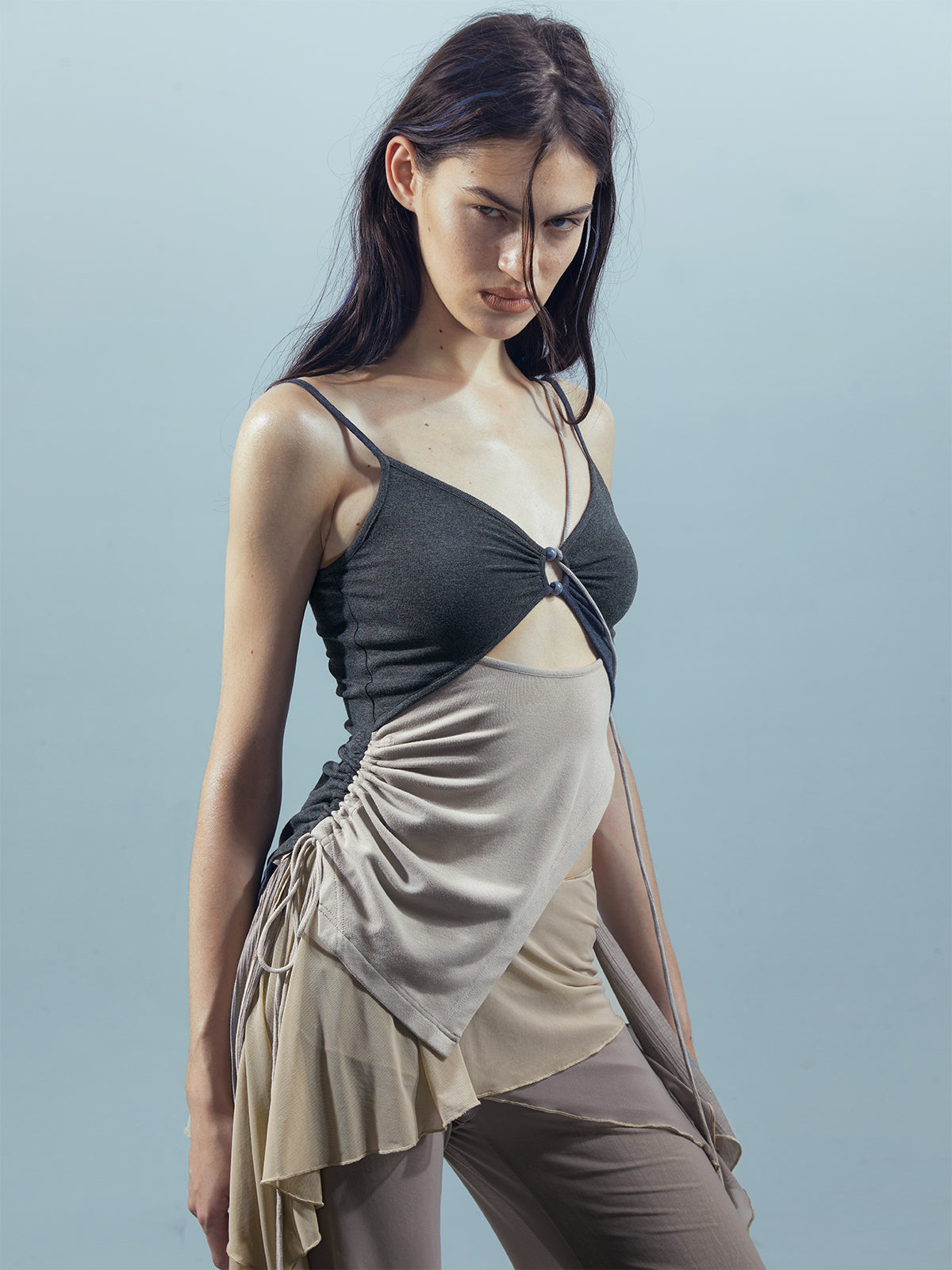 UpdateNN NORTH NODE Ethereal Threads Woven Mirage Beaded Camisole