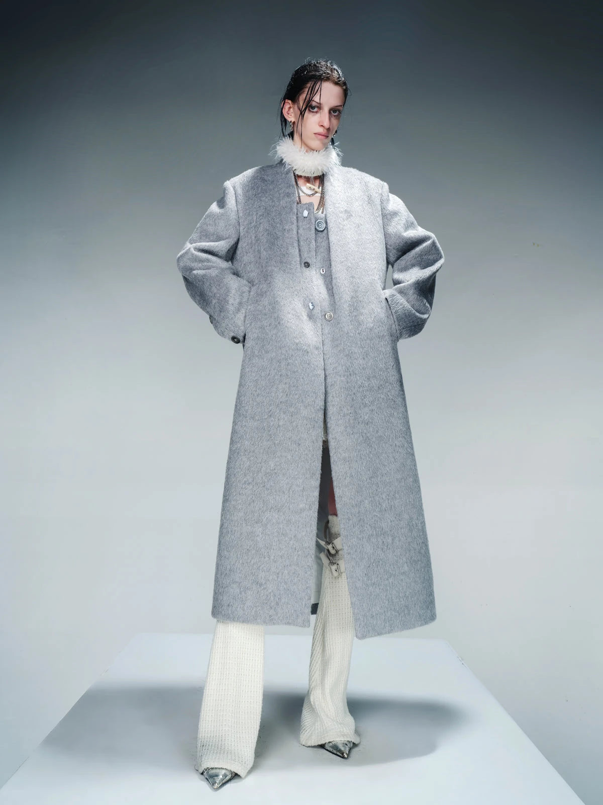 Tailored Mid Length Wool Coat