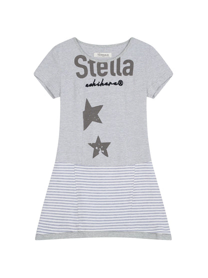 Stella Stolen Romance Short Sleeve Striped Dress