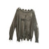 Cest Nous Oversized Cross Print Mohair Sweater