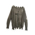 Cest Nous Oversized Cross Print Mohair Sweater