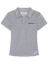 Achihara Glassine Polo Tee Slim Fit Breathable Short Sleeve Top