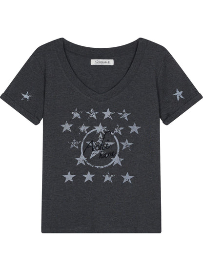 Achihara Sneezing Star Short Sleeve Slim Fit T-Shirt