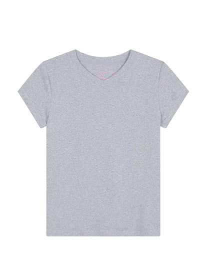 Jelly V-Neck Stretch Tee