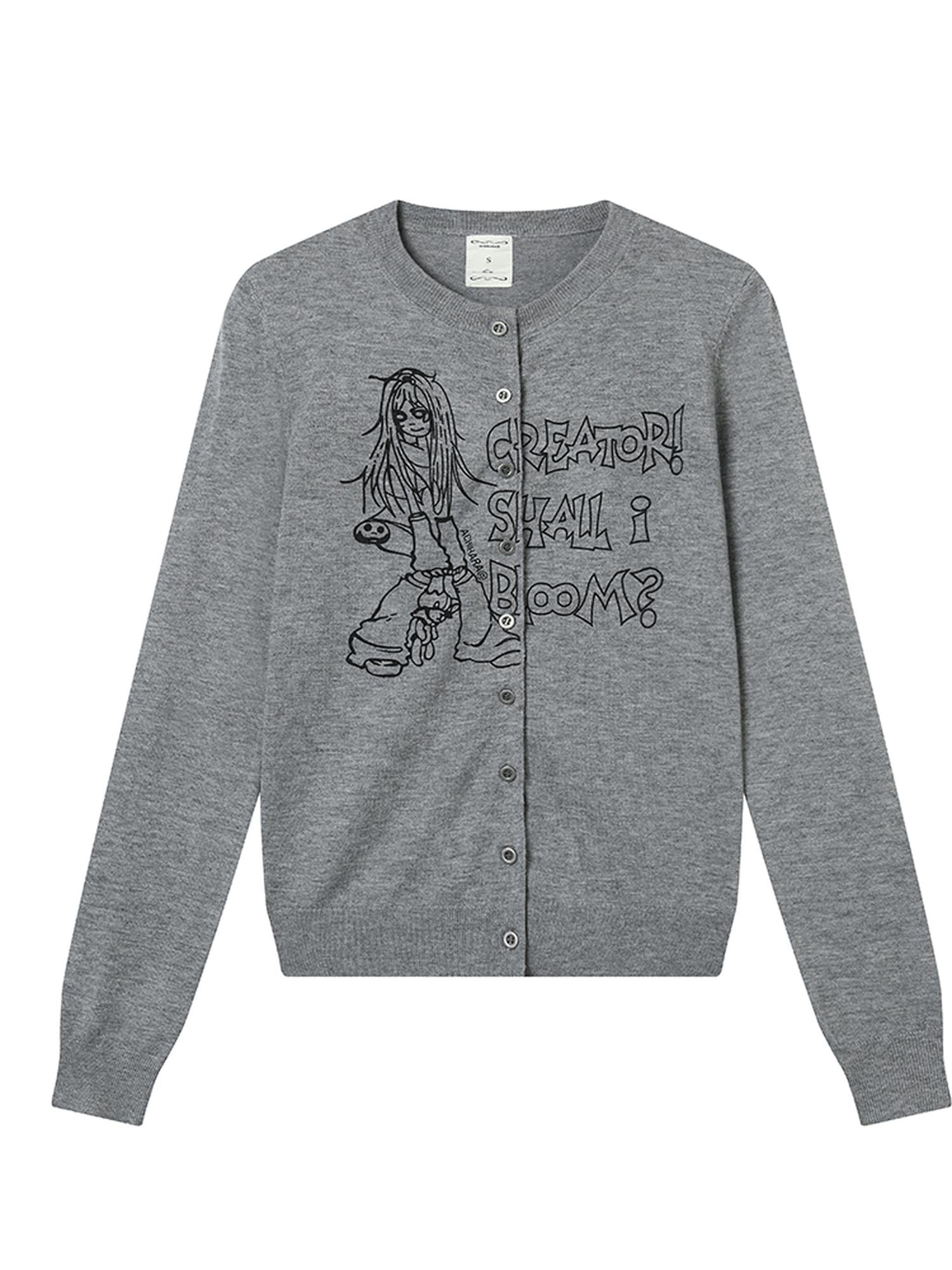 Achihara Blooming Poetry Knit Cardigan