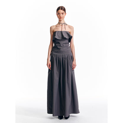 ALINNV STUDIO Adjustable Strapless Jumpsuit Dress With Pocket Detail