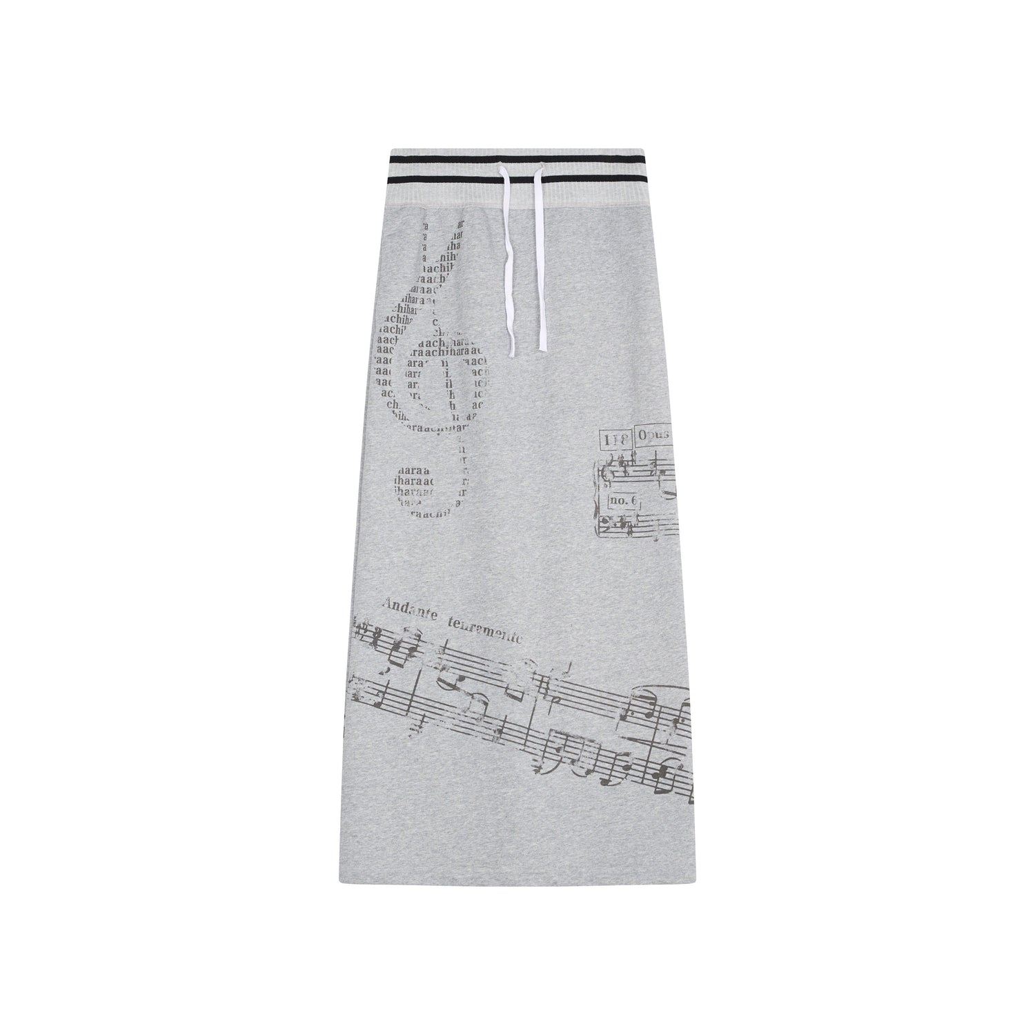 Achihara Emotional A-Line Skirt With Musical Print