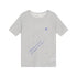 Achihara Sea Salt French Print Cropped Tee V-Neck T-Shirt Long-Sleeve