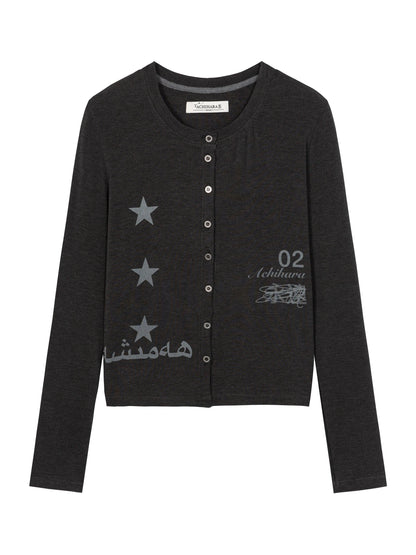 Achihara Breton Rabbit Knit Top