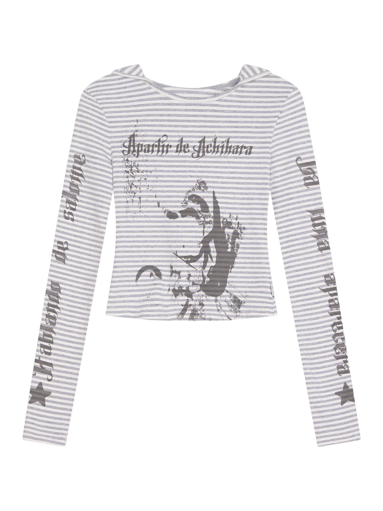 Achihara Salome Summer Tee With Moon Print