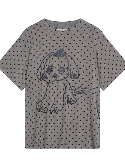 Toee Graphic Print Relaxed Fit Knit T Shirt