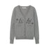 Update Achihara Achihara 2025 Knit Cardigan With Print V-Neck T-Shirt Long-Sleeve