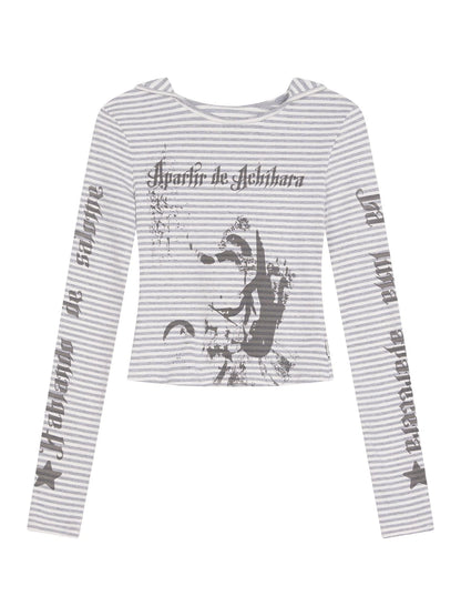 Salome Summer Tee With Moon Print