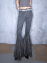 Ember Glow Dawn Flared Chiffon Tie Pants