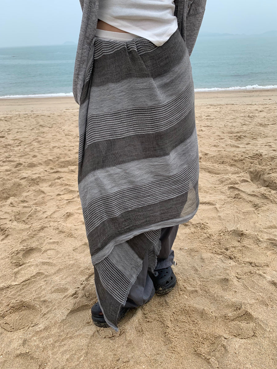 ang project Summer Stripe Layered Slip Skirt