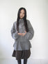 ang project Vintage Floral Print Lace-Up Waist Long Sleeve Blouse