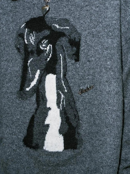 Greyhound Knit Sweater Women Soft Yarn Winter 2024
