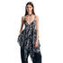 ALINNV STUDIO Vintage Plaid Double Layer Asymmetrical Slip Dress